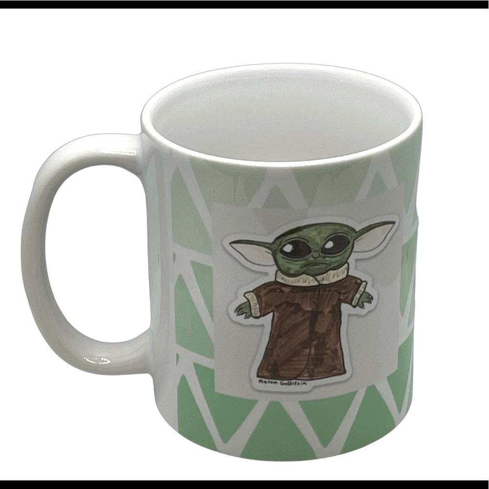 Mandalorian The Child Custom Fan Art Ceramic Mug